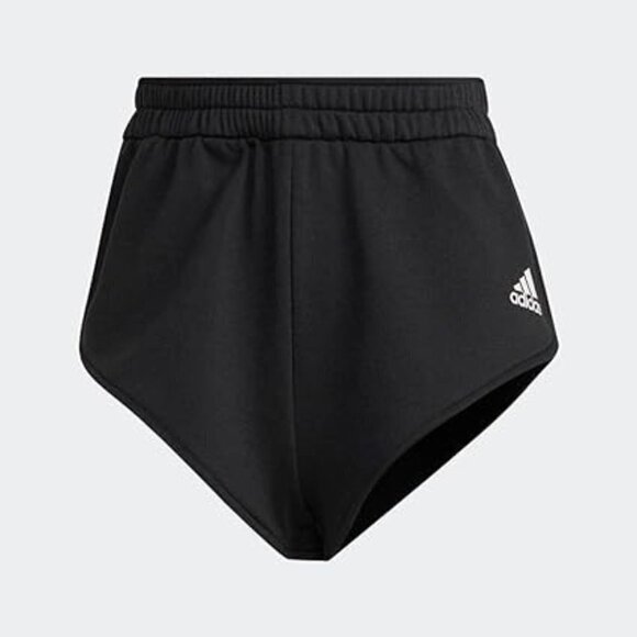 NWT Adidas Hyperglam Black Mini Booty Shorts - Picture 2 of 6